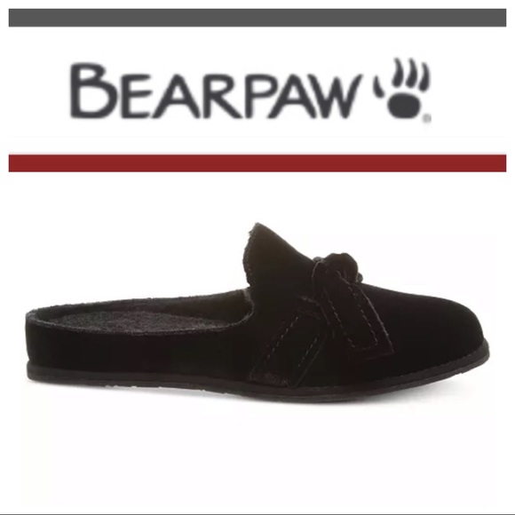 SOLD IN BUNDLE Black Velvet & Shearling “Liberty” Slippers - Picture 2 of 12